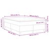 vidaXL Cama tipo Box Spring Gris Oscuro y 140 x 190 cm Tela de Pana
