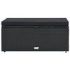 vidaXL Set muebles de jardín 5 piezas y cojines ratán sintético negro