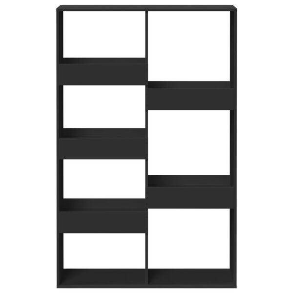 vidaXL Estanter&iacute;a de madera de ingenier&iacute;a negra 100x33x155,5 cm