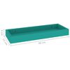 vidaXL Estantes de pared Loggia 4 uds azul MDF 40x15x4 cm