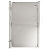 vidaXL Puerta de jard&iacute;n 100x145 cm de acero inoxidable
