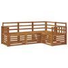 vidaXL Conjunto de sof&aacute;s de exterior 4 uds. Natural Poli&eacute;ster