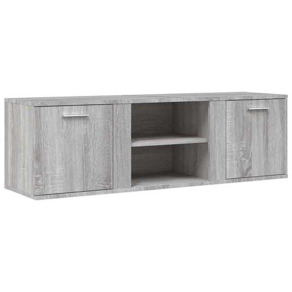 vidaXL Mueble de TV de madera de ingenier&iacute;a gris sonoma 120x34x37 cm