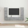 vidaXL Conjunto de mueble de TV 6 pcs Gris Concreto