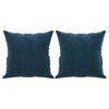 vidaXL Sof&aacute; 3 plazas almohadas y cojines terciopelo azul 180 cm