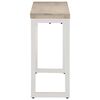 vidaXL Mesa consola madera maciza de mango y hierro 110x35x76 cm