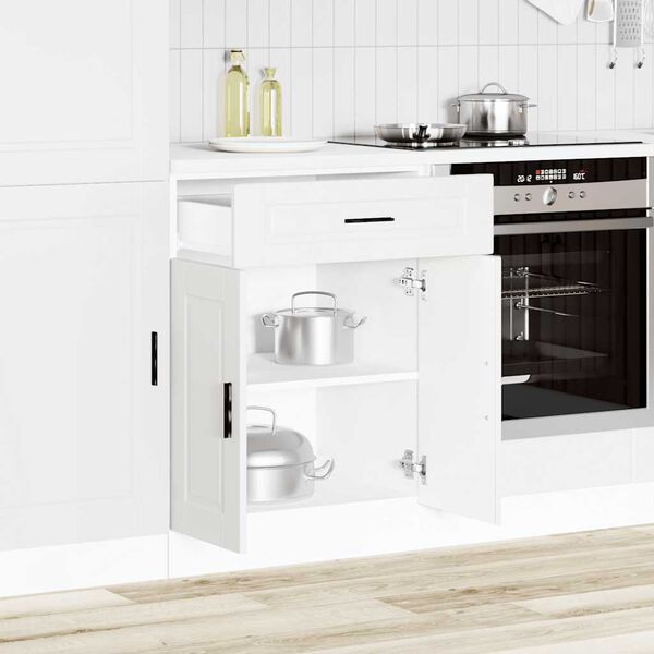vidaXL Mueble bajo de cocina&nbsp;Porto madera contrachapada blanca