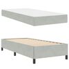 vidaXL Estructura de cama con colchón Gris Claro 80 x 200 cm tela