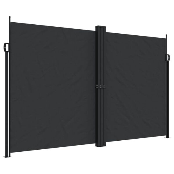 vidaXL Toldo lateral retr&aacute;ctil negro 200x1200 cm