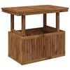 vidaXL Mesa de Caf&eacute; de Jard&iacute;n de Madera de Acacia Altura Ajustable
