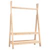 vidaXL Perchero de madera maciza de pino 100x45,5x150 cm