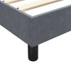 vidaXL Cama box spring con colch&oacute;n terciopelo gris oscuro 180x220 cm