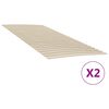 vidaXL Recambios de l&aacute;minas de cama con 48 l&aacute;minas (2 unidades, 100 x 200 cm)