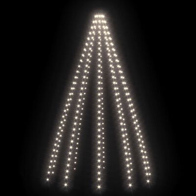 vidaXL Red de luces de árbol de Navidad 300 LEDs blanco frío 300 cm