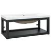 vidaXL Estructura de ba&ntilde;o con lavabo incorporado hierro negro