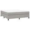 vidaXL Estructura de cama con somier tela gris claro 180x200 cm