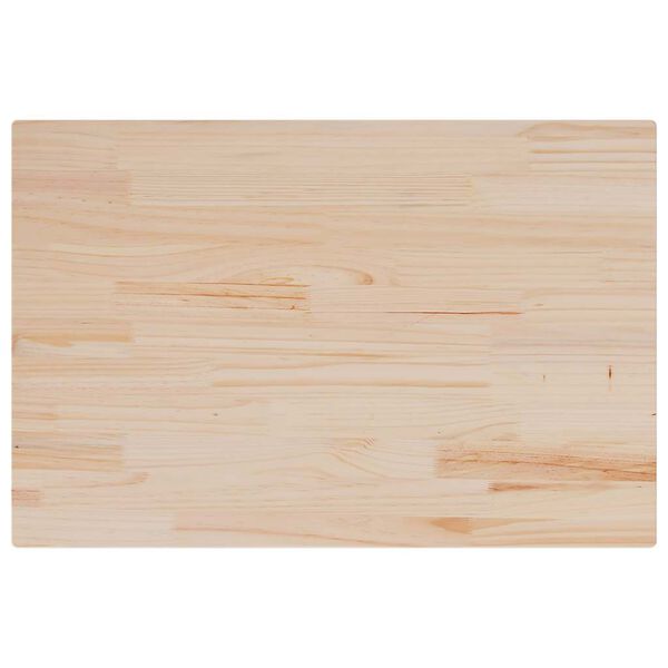 vidaXL Tablero de mesa rectangular 3 uds madera de pino 80x53x1,7 cm