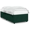 vidaXL Estructura cama sin colch&oacute;n terciopelo verde oscuro 100x200 cm