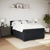 vidaXL Cama box spring con colch&oacute;n terciopelo negro 160x200 cm