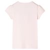 Camiseta infantil rosa suave 104