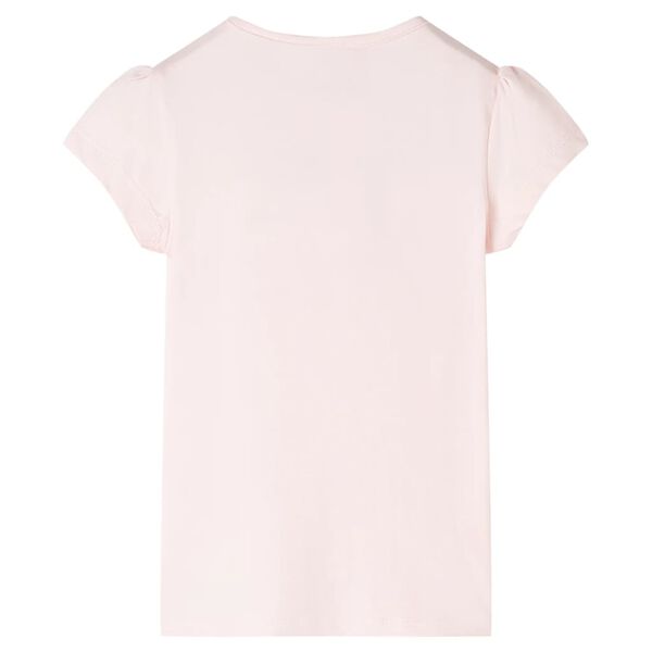 Camiseta infantil rosa suave 104