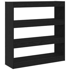 vidaXL Estanter&iacute;a para libros 3 niveles 100 x 30 x 103 cm Roble Negro