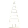 vidaXL &Aacute;rbol de Navidad de metal Dorado 181 cm
