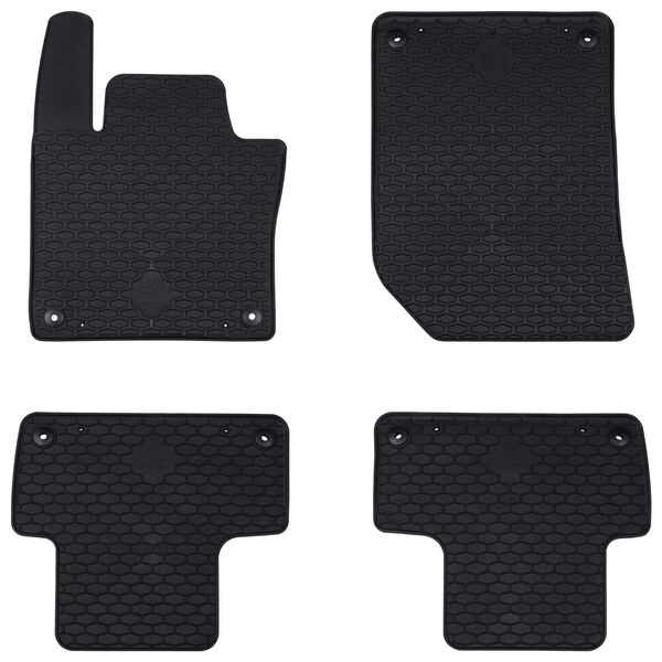 vidaXL Alfombrilla de Coche 4 pcs Negro apto para Volvo XC60 2018-
