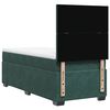 vidaXL Cama box spring con colchón terciopelo verde oscuro 80x200 cm