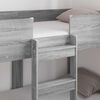 vidaXL Cama Litera para Ni&ntilde;os con colch&oacute;n Gris Sonoma 80 x 160 cm