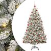 vidaXL &Aacute;rbol de Navidad artificial 180 cm 300 LED Blanco C&aacute;lido