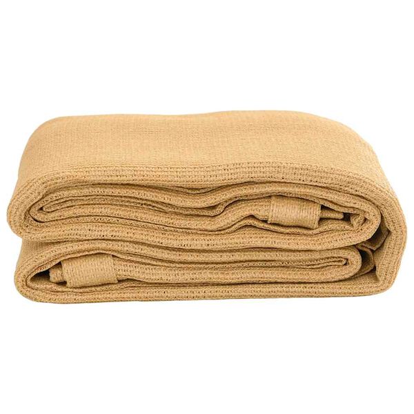 vidaXL Alfombra para tienda de campa&ntilde;a HDPE arena 250x300 cm