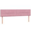 vidaXL Cama box spring con colchones terciopelo rosa 180x210 cm