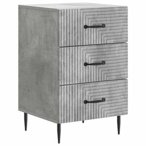 vidaXL Armario de Noche con caj&oacute;n Gris Hormig&oacute;n 43 x 41 x 66,5 cm