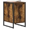 vidaXL Mesa de Noche Roble Humo 39,5 x 30 x 50 cm Madera contrachapada