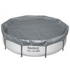 Bestway Cubierta para Piscina &Oslash;3,05 m Redondo Poli&eacute;ster Gris