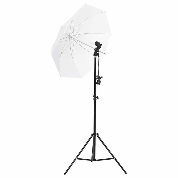 vidaXL Kit de estudio fotogr&aacute;fico con set de luces, fondo y reflector