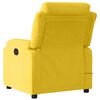 vidaXL Sill&oacute;n reclinable de masaje el&eacute;ctrico terciopelo amarillo