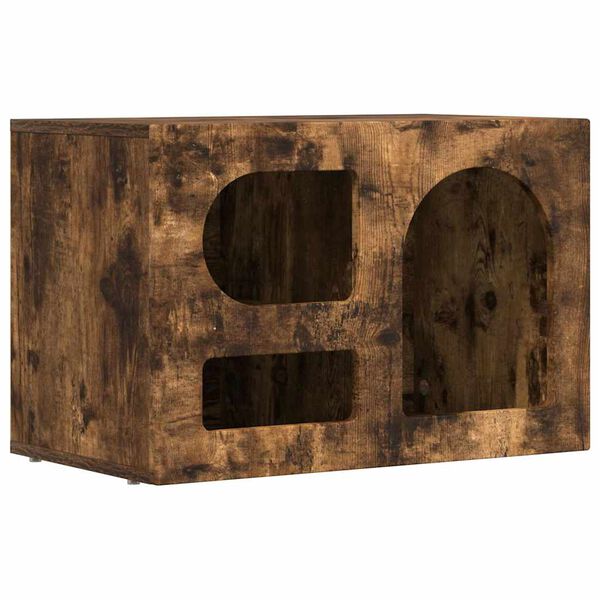 vidaXL Mueble de TV Roble ahumado 60 x 35 x 40 cm Madera de ingenier&iacute;a