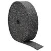 vidaXL Rollo de gr&aacute;nulos de caucho Negro 2000 x 12 x 0,6 cm Goma