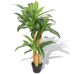 vidaXL Planta de dr&aacute;cena artificial con maceta 100 cm verde