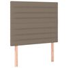 vidaXL Cama box spring con colch&oacute;n tela gris taupe 120x190 cm