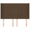 vidaXL Cabecero con orejas de tela gris claro 147x16x118/128 cm