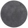 vidaXL Alfombra de pelo corto suave lavable HUARTE antracita &Oslash; 80 cm