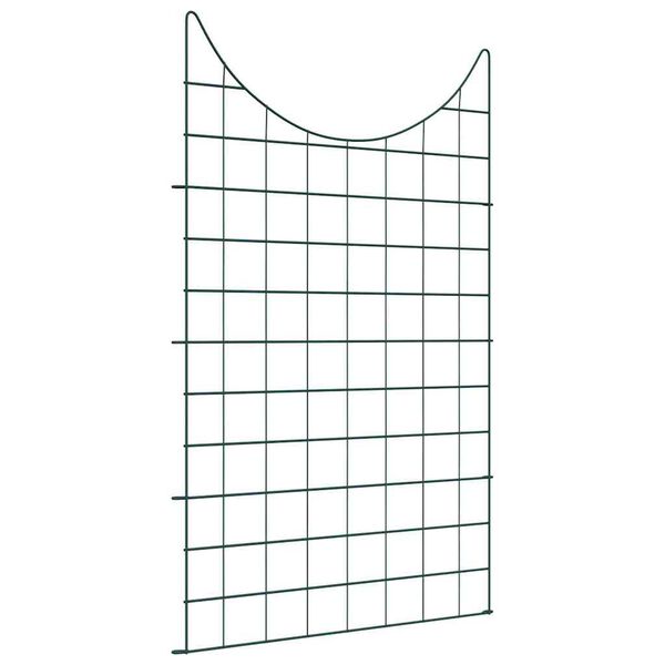 vidaXL Juego de Cercas para Estanque 8 pcs Verde 50 x 80 cm Acero