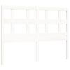 vidaXL Estructura de cama sin colch&oacute;n madera de pino blanca 140x190 cm