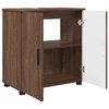vidaXL Gabinete de Ba&ntilde;o con puerta Roble Marr&oacute;n 61 x 35 x 64 cm
