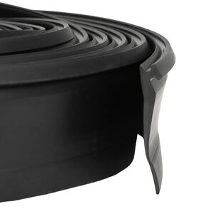 vidaXL Sello de Puerta de Garaje Negro 52 x 2 mm 5,5 m PVC
