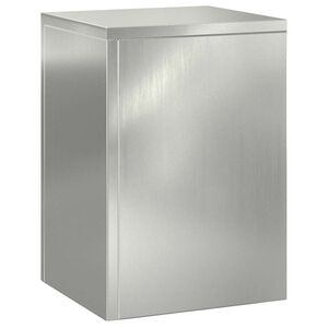 vidaXL Soporte de plantas 3 pcs Plateado Acero galvanizado