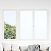vidaXL L&aacute;minas de ventana esmerilada 5 uds PVC blanco